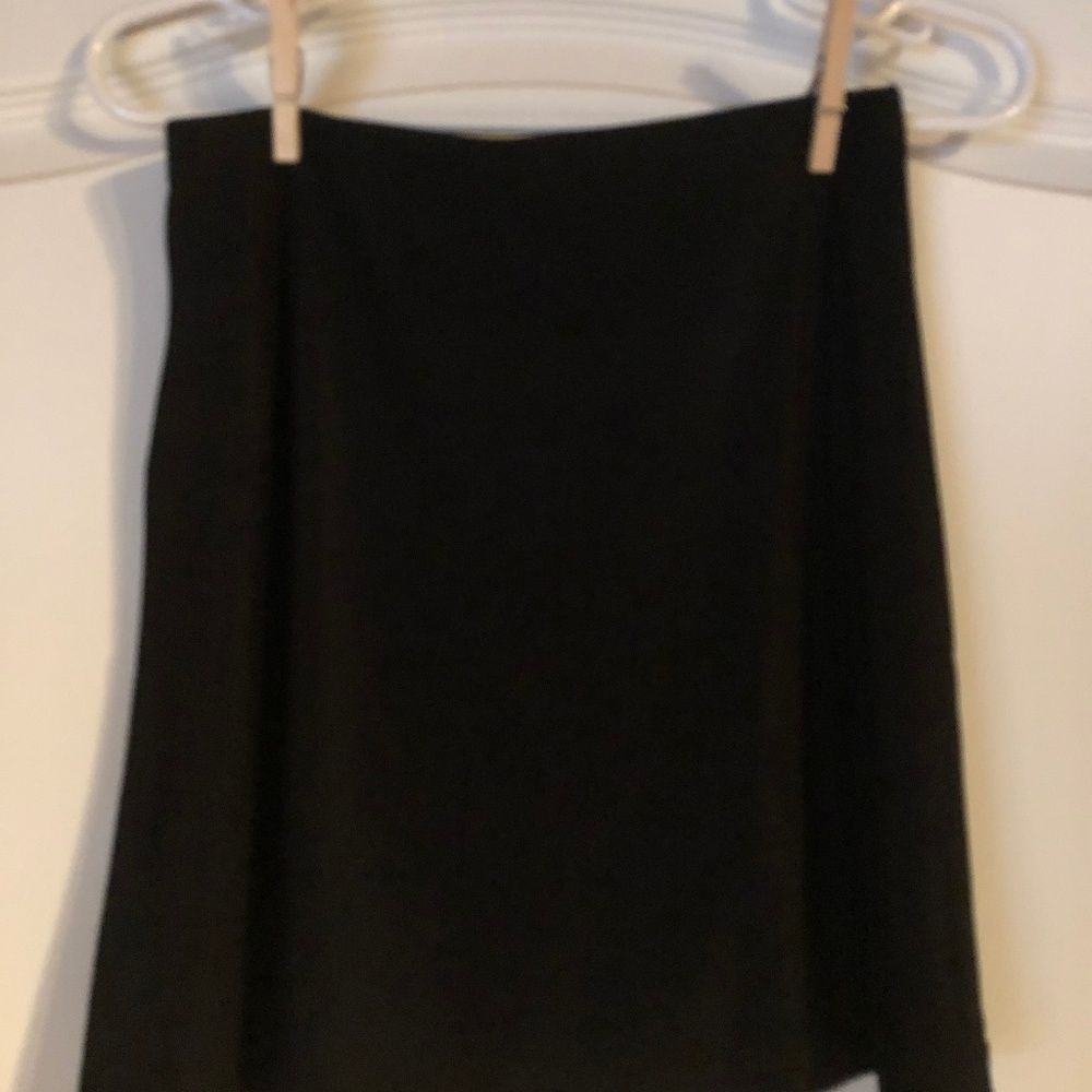 Black mini skirt